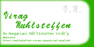 virag muhlsteffen business card